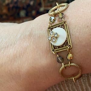 Bridgeton inspired Bracelet Mother of Pearl Magnetic clasp